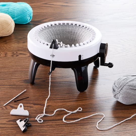 Michael's knitting machine - the white Knit Quick Knitting Machine by Loops & Threads